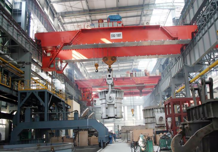 QD Matkustaminen 350 Ton Overhead Crane